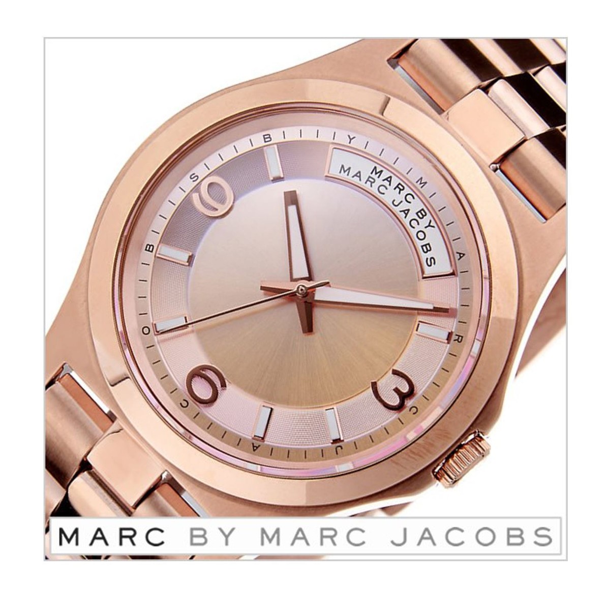 Marc Jacobs rose goldtone watch baby Dave mbm3232 Marc By Marc Jacobs Ladies Watch Baby Dave Rose Gold Womans  main image 3