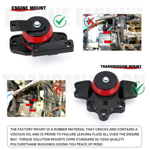 Engine Transmission Mount Kit Dog Bone inserts For VW Golf MK5 MK6 Audi MK2 2.0 - Picture 4 of 11