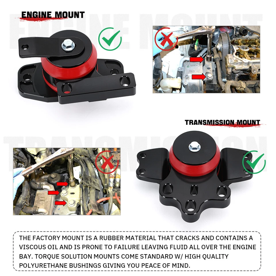 Kit de montaje de motor de transmisión para 15-19 VW GTI Golf R MK7 2.0T repuesto Foto 4 de 4