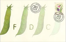 Pea Pods For The Blind Braille Postage Stamp Nature Finland Mint FDC 2008