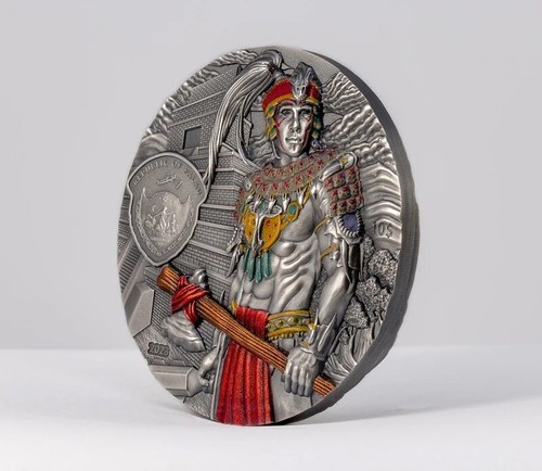 MAYANS Lost Civilizations 2 Oz Silver Coin $10 Palau 2023 - Picture 3 of 6