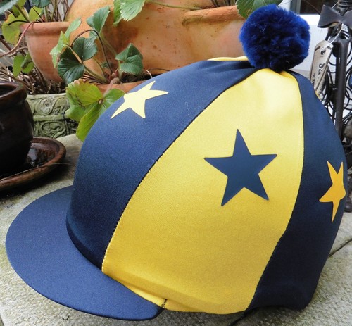 Riding Hat Silk Skull cap Cover NAVY 