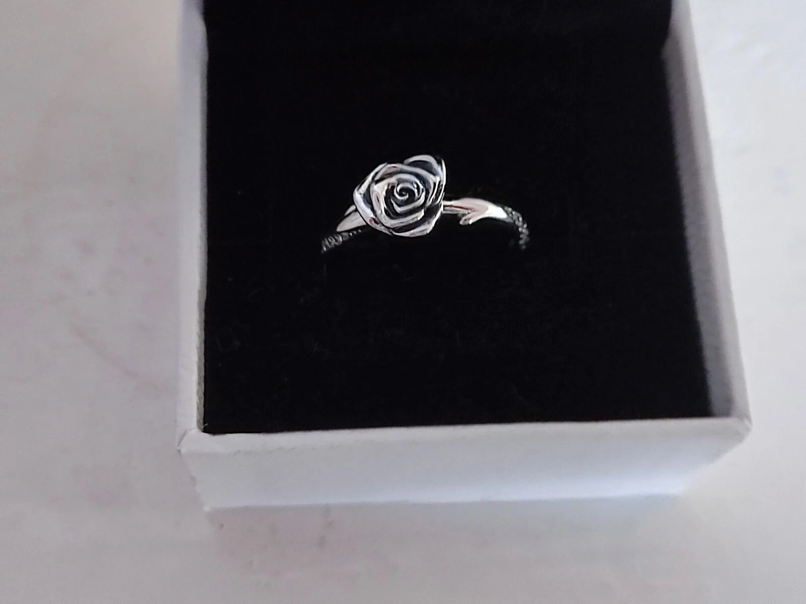 Pandora S925 ALE Disney Rose Flower In Bloom Ring size 54