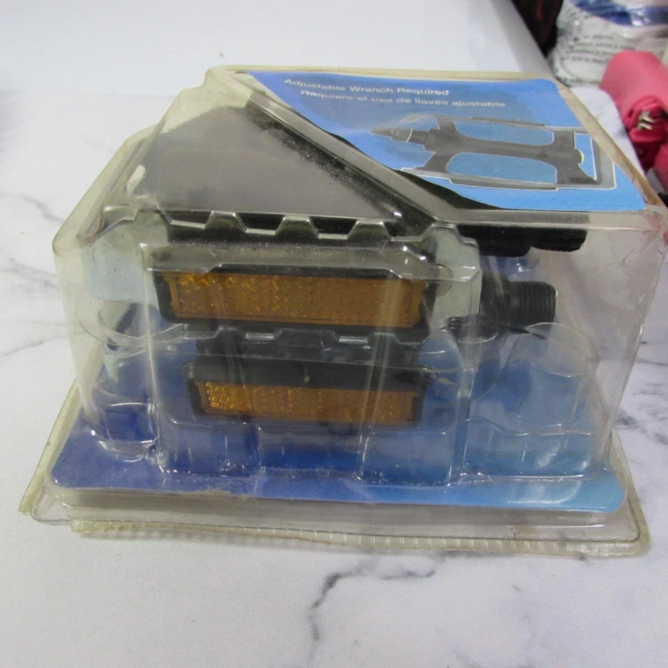 Par de pedales de jaula Bell Metal 9/16" (1006207) ¡Nuevos en paquete! Acero! Foto 2 de 4