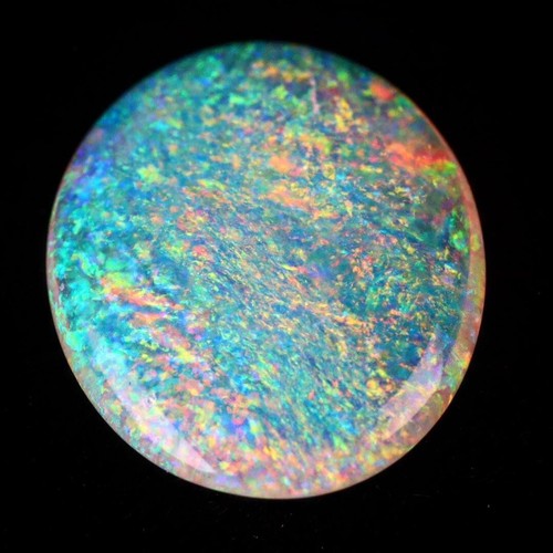 1.185ct Australian Natural White Opal Loose Stone 10.47x8.43x2.17mm Top Pinfire - Picture 8 of 20