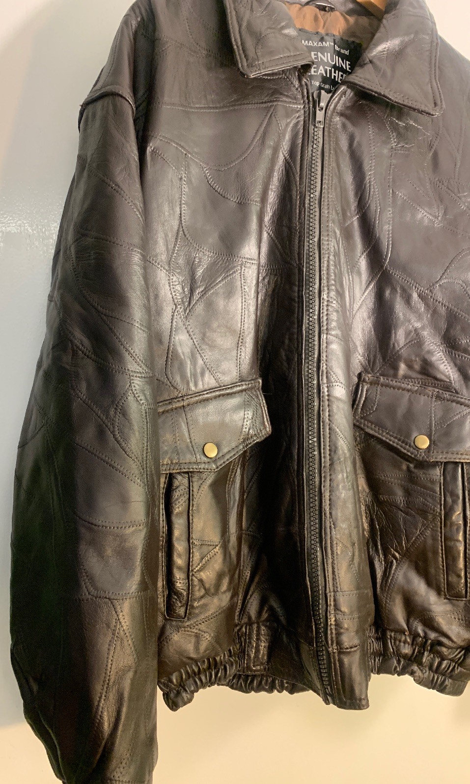 Maxam Brand Genuine Leather Jacket Men S Size Xl Extra Large