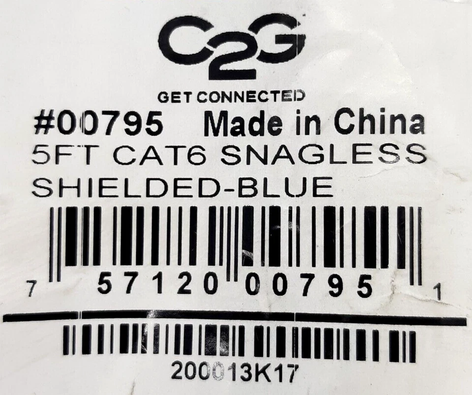 C2G 00795 Snagless Shielded Ethernet Patch Cable - Lot of 8 - Image 2 of 3