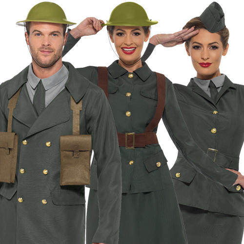 WW2 Fancy Dress Military Army Uniform 