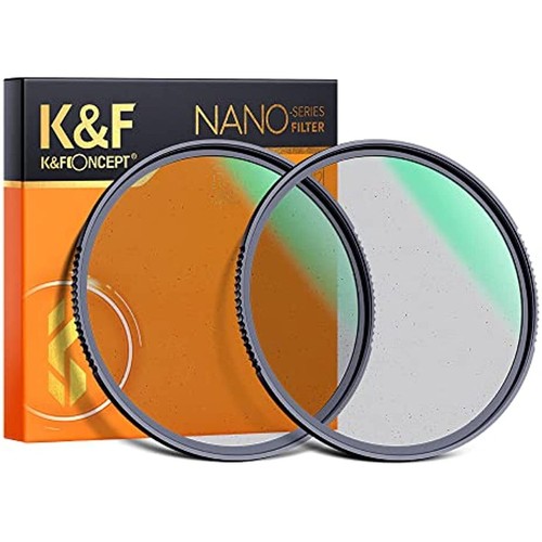 K&F Concept 2Pcs Black Diffusion 1/4 & 1/8 Lens Filter Kit Mist Cinematic Effect - Picture 13 of 18