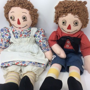handmade raggedy ann and andy dolls