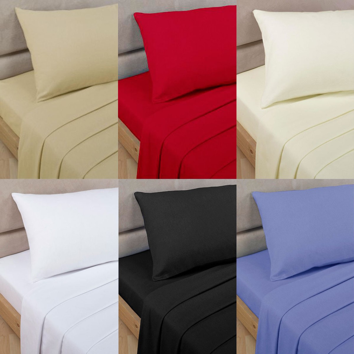 Egyptian Cotton Sheets King Size Set - 4-Piece Silver Grey Sateen Deep Pocket Sheets