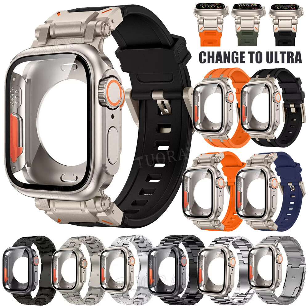 Change To Ultra Case+Band For Apple Watch Series SE 44