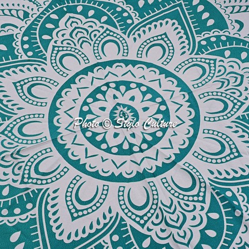 Mandala Bohemian Round Beach Hippie Tapestry Throw Yoga Mat Towel Indian Blanket - Picture 25 of 25
