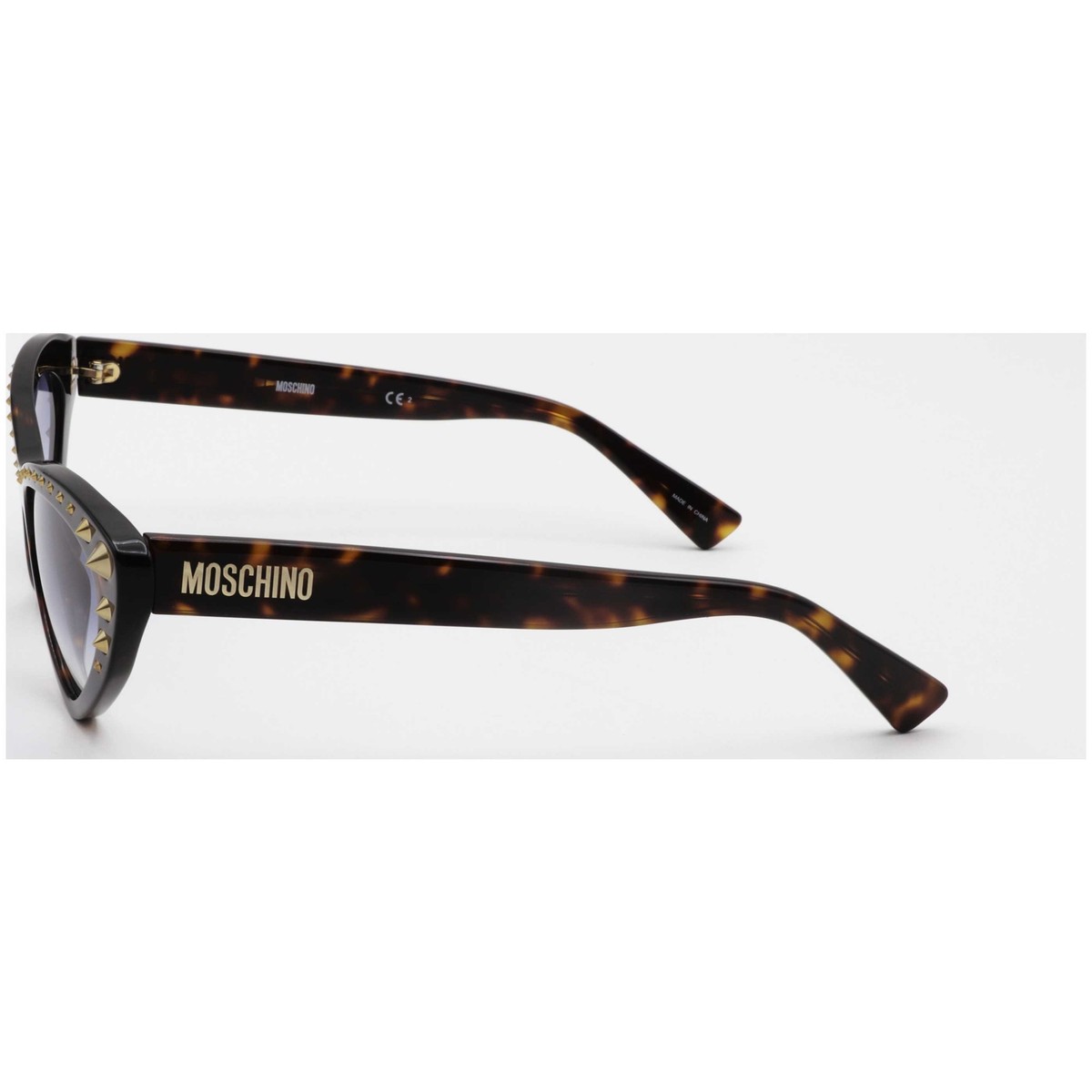 Moschino MOS 093/S 0086 08 Sunglasses Havana Cat Eye Frame, Blue Lenses Sol | Yellow Havana Cat Eye Sunglasses | JIMMY CHOO main image 4