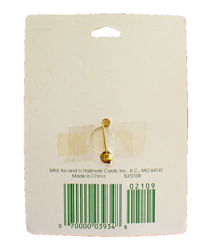 Hallmark PIN St Patrick Vintage AUFZIEHKOBOLD Kleeblatt Zauberstab 90er Urlaub NEU - Bild 4 von 4