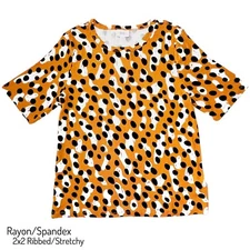 3XL ALLI Basic T LuLaRoe ~ BLACK & WHITE PATTERN TOP ~ Sizes 24-26 Tee