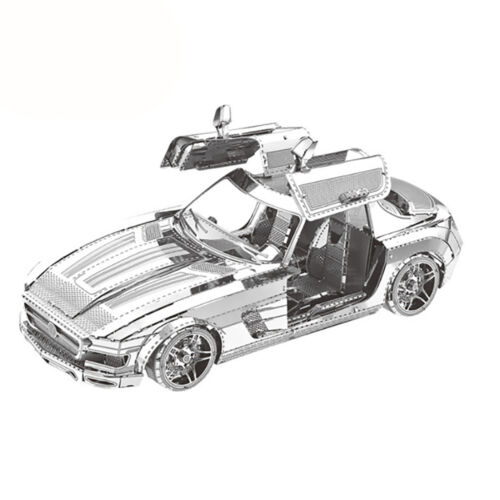 Silver DIY 3D Metal Puzzle Jigsaw Cut STEM Toys Model Kit Kids Teen Adults Boys - Picture 44 of 47