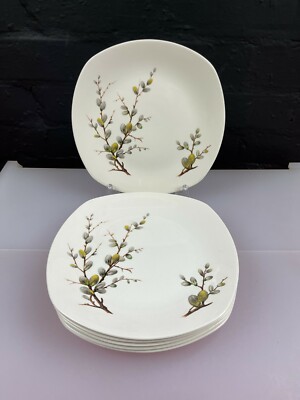 6 x Midwinter Stylecraft Salat Dessert Teller 22 cm breit Set Fashion Form 5-63