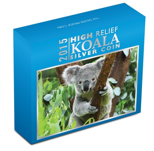 Moneda de alto relieve Australia 2015 dólar australiano de 1 oz prueba de plata $1 dólar Australia - Imagen 4 de 4