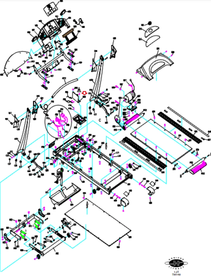Horizon Smooth Fitness Treadmill Lower Motor Control Board Controller 032671-HF - Image 3 of 3