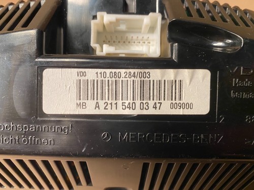 Mercedes Benz W211 E-Class Speedometer Combo Instrument Speedometer A2115400347 - Picture 5 of 5