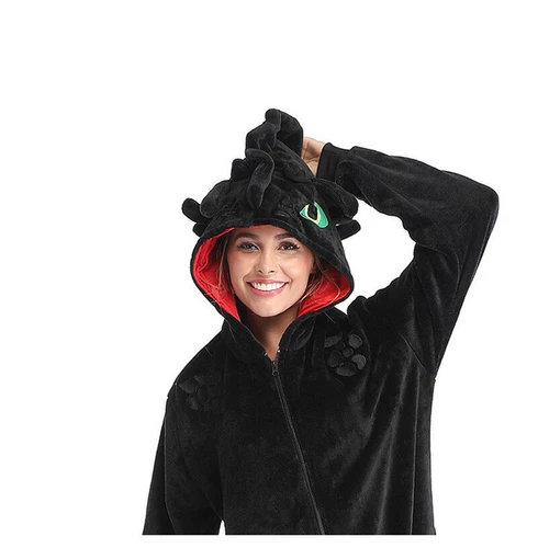 How To Train Your Dragon Toothless Cosplay Pajamas Kigurumi Sleepwears Adults - Picture 10 of 15