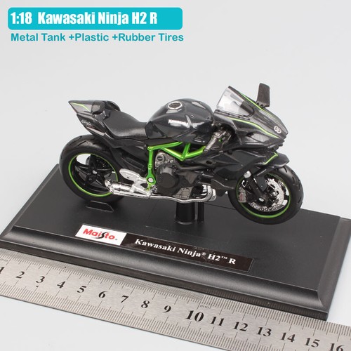 1:18 Scale Maisto Kawasaki Ninja H2R H2 diecast bike racing motorcycle model toy - Picture 2 of 12