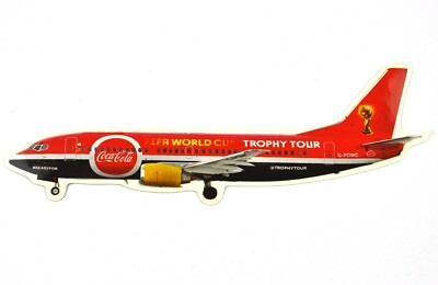 Coca-Cola Coke USA Aufkleber Sticker Decal - Flugzeug Boeing oder Airbus Trophy
