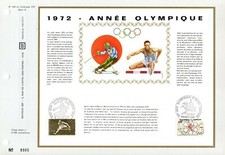 1705+1722++FEUILLET CEF   1er JOUR 1972  ANNEE   JEUX  OLYMPIQUES