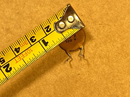 Vintage 1960s Circle D Ceramic Disc .05 uf 100v Guitar Tone Capacitor TESTS .04 - Picture 3 of 5