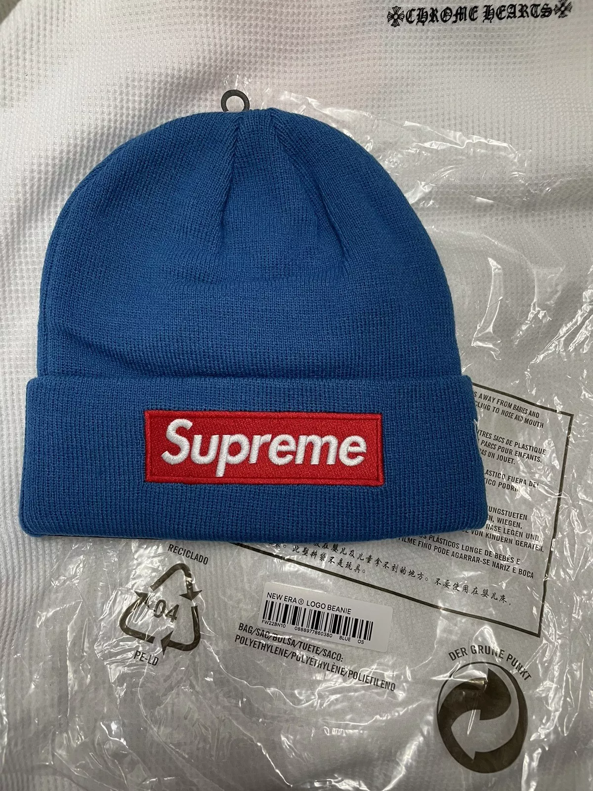 Bonnet bleu logo boxe Supreme FW22