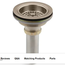 Kohler K-8801-BV 1 Duostrainer Basket Strainer with Sink Drain and Tailpiece