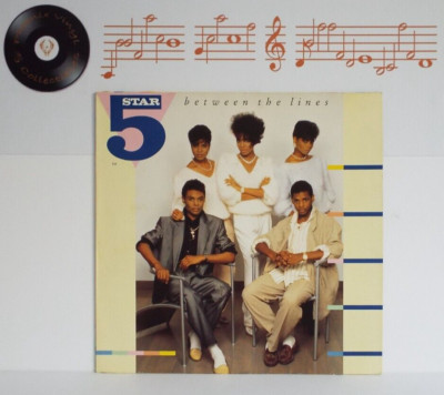 5 Five Star Between The Lines Vinyl LP + Inner Sleeve A2 B2 Pressing - EX