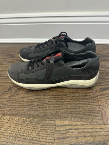 PRADA America's Cup Sneaker Charcoal Gray/Black 9.5 | US9.5, UK8.5 - Picture 3 of 9