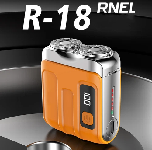 Portable Rotary Dual Ring Electric Shaver,Waterproof Mini Display Beard Shaver - Bild 3 von 38