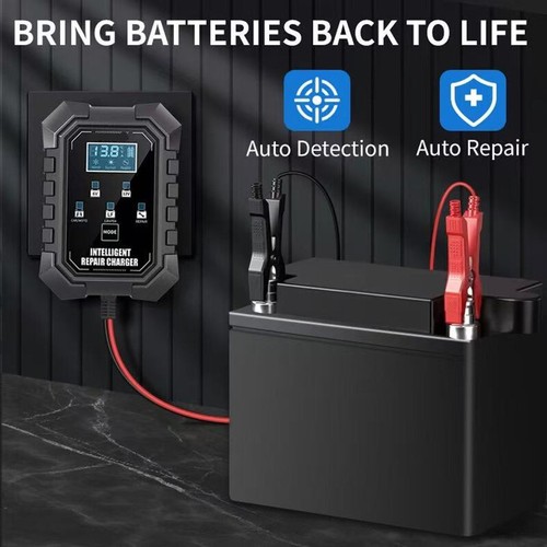 Motorcycle Smart Battery Charger Automatic For Lithium LiFePO4 Lead-Acid AGM GEL - Bild 9 von 11