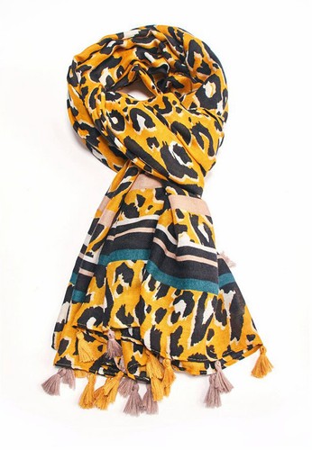 Ladies Leopard Print Scarf Animal Scarf Large Long Wrap Shawl Fashion Cotton Big - Picture 345 of 557