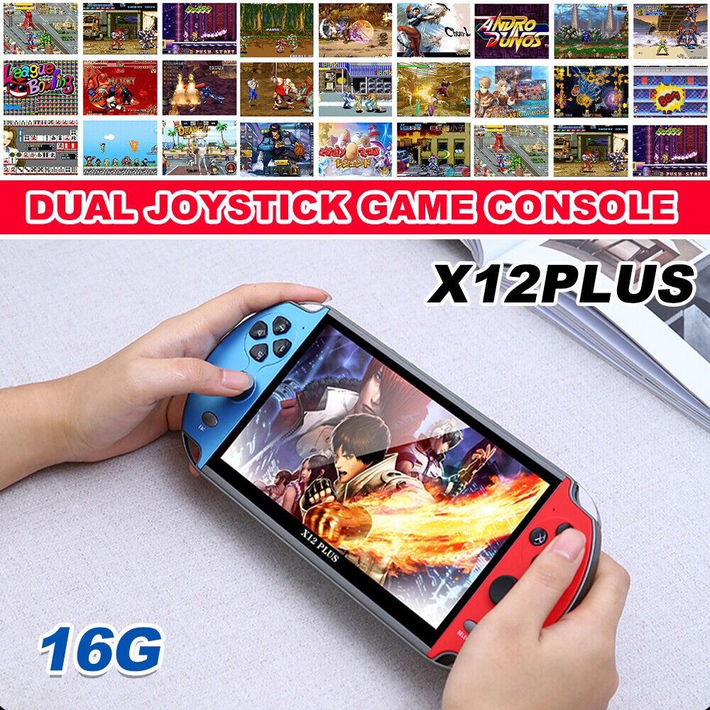 16GB Handheld Spielkonsole 1000 Spiele 7″ Video Game Consoles Spielkonsole Kids