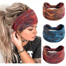 Boho Headband For Women Fashion Wide 3 Count Pack of 1 , Style 67
