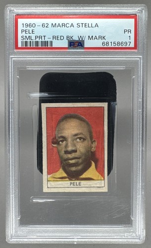 68158697 Pele 1960 Marca Stella Small Print Red w/ Mark PSA 1