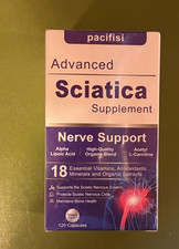 Advanced Sciatica Nerve Support Supplement Pacifisi 120 capsules Exp 9/27