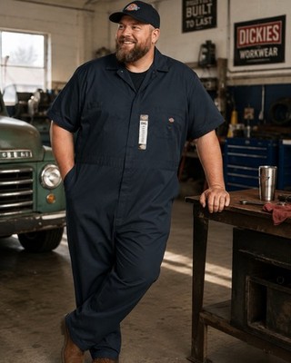 Dickies D33999 Polyester-cotton blend short sleeve coveralls, size 3XL