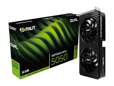 PALIT GeForce RTX 5050 Dual 8GB Graphics Card NE65050019P1-GB2070D