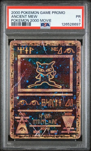 ANCIENT MEW Pokemon Game Promo Pokemon 2000 Movie PSA 1  Poor