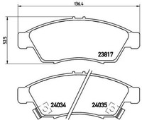 Bremsbelagsatz, Scheibenbremse P 79 014 Brembo FüR Suzuki