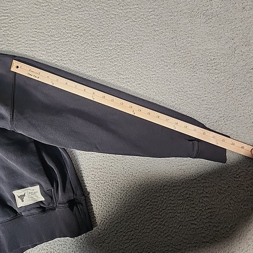 Sudadera con Capucha Under Armour Project Rock Para Hombre L Negra Entrenamiento Culturismo Ropa Activa - Imagen 7 de 9