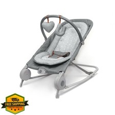 Summer Infant 2-in-1 Bouncer Rocker Duo Heather Gray Baby Toys Portable