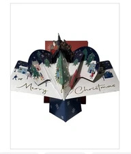 Merry Christmas 3D Pop-Up Greeting Card  Sealed FREE SHIPPING
