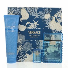 Versace Eau Fraiche for Men 3.4 Oz Eau De Toilette Spray Gift Set