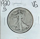 1920-S WALKING LIBERTY SILVER HALF DOLLAR~ VG ~NICE LOOKING COIN~